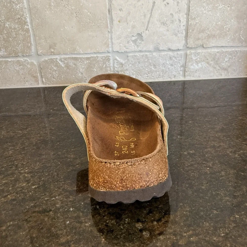 Papillio Birkenstock Tabora Multicolor Leather Sandals Women's 37 US 6